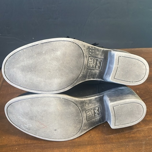 Billabong women’s sz 7.5 black Vegan suede pull on boots with fringe - Picture 7 of 8